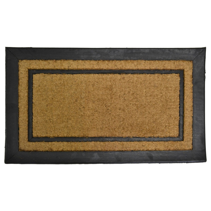 Imports Decor York Rectangle Door Mat With Black And Brown Finish 724RBCM – Contemporary – Doormats – by Imports Decor Inc.