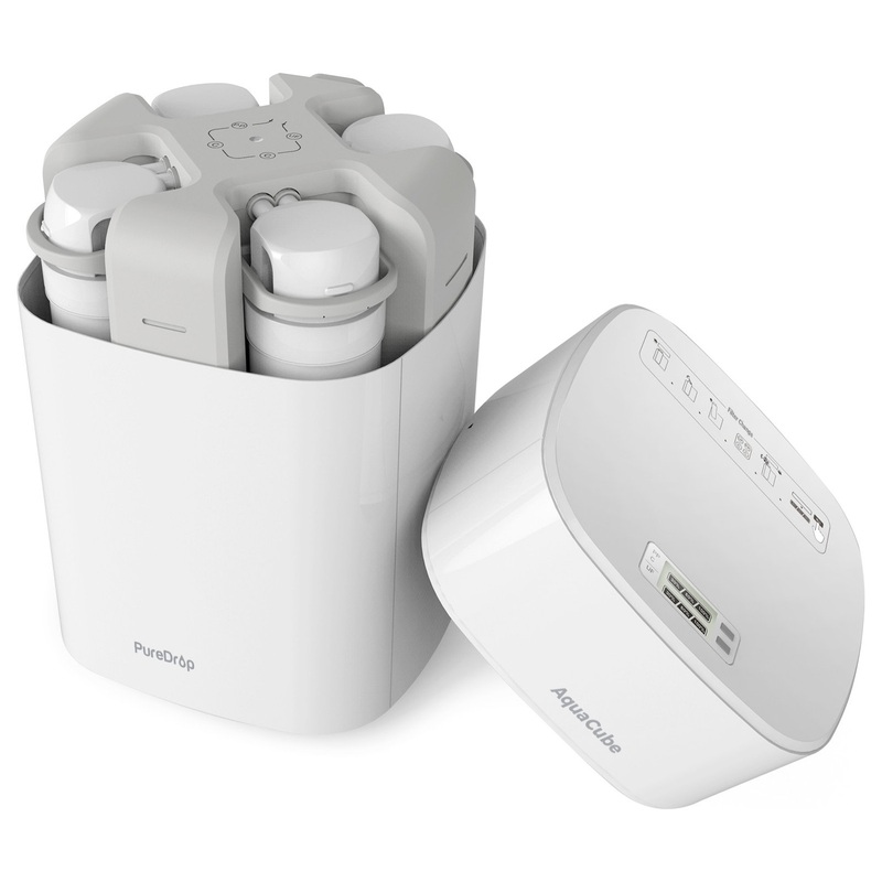 PureDrop CUW4 Aquacube Compact Multi-Purpose Drinking Water Filter System – Contemporary – Water Filtration Systems – by iSpring Water Systems