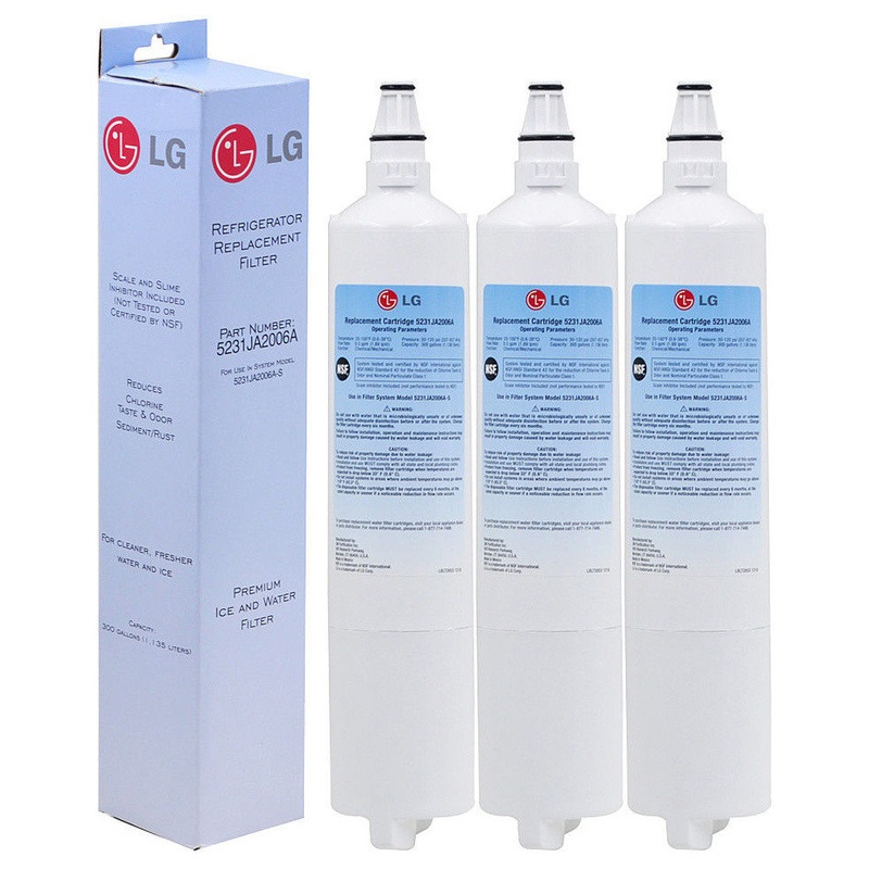 Genuine OEM LG LT600P Premium Replacement Fridge Water Filter, Set of 3 – Contemporary – Water Filtration Systems – by Avass LLC