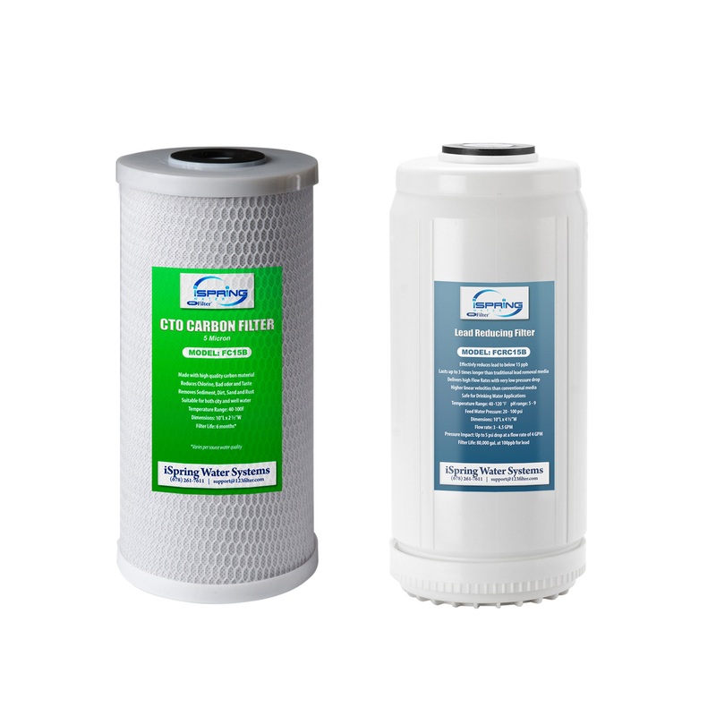 iSpring F2WGB21BPB Whole House 4.5″x10″ Water Filter Cartridges for WGB21B-PB – Contemporary – Water Filtration Systems – by iSpring Water Systems