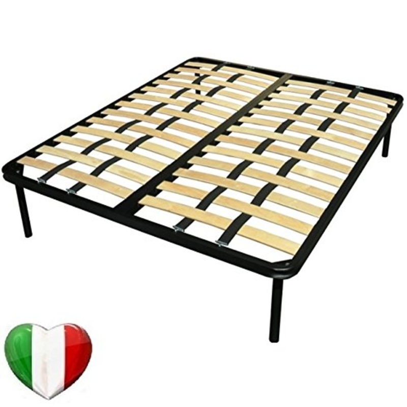 DOLCI SOGNI Rete Matrimoniale 160×190 Rinforzata con Cinghie per Taglie Forti, Solidit e Stabilit, Supporti per Doghe Letto Matrimoniale, Struttura Letto Matrimoniale 160×190, 100% Made in Italy