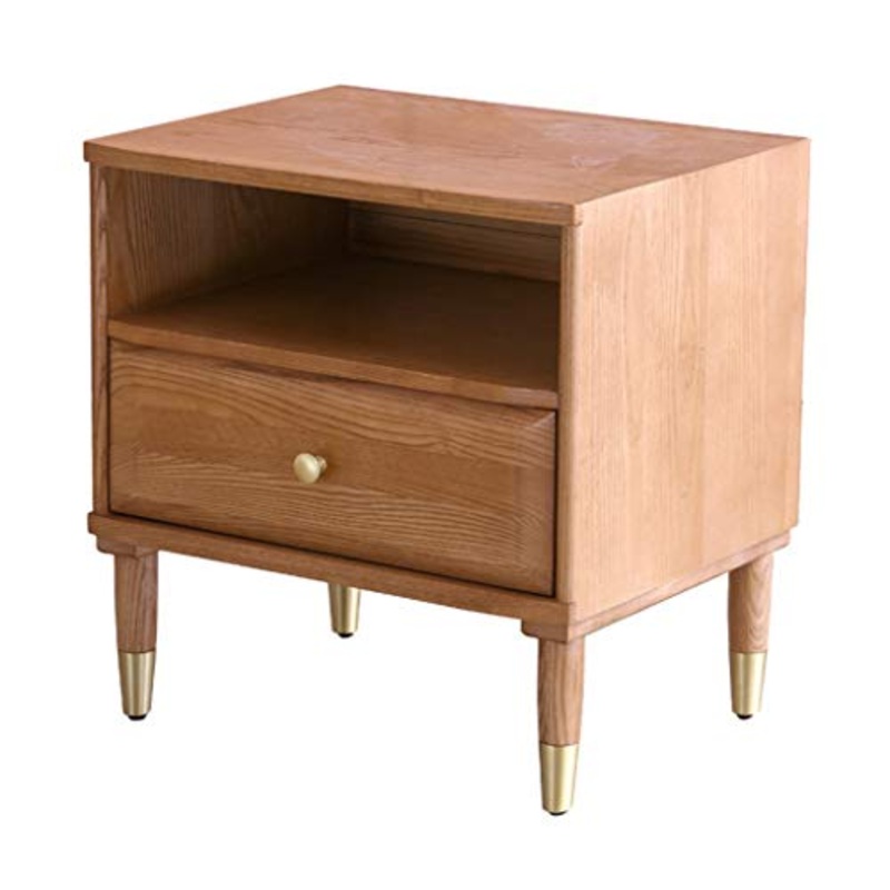 Comodino armadietto Camera da Letto armadietto Doppio Armadio Soggiorno Lato Soggiorno Camera da Letto (Color : Brown, Size : 50 * 40 * 50cm)